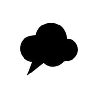 Talk bubble speech icon. Bubbles design elements, Dialogue balloon sticker silhouette vector