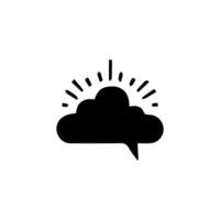 Talk bubble speech icon. Bubbles design elements, Dialogue balloon sticker silhouette vector