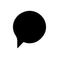 Talk bubble speech icon. Bubbles design elements, Dialogue balloon sticker silhouette vector