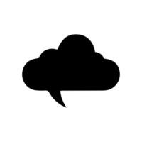 Talk bubble speech icon. Bubbles design elements, Dialogue balloon sticker silhouette vector