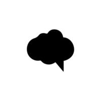 Talk bubble speech icon. Bubbles design elements, Dialogue balloon sticker silhouette vector