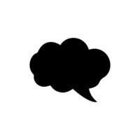 Talk bubble speech icon. Bubbles design elements, Dialogue balloon sticker silhouette vector