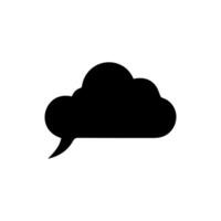 Talk bubble speech icon. Bubbles design elements, Dialogue balloon sticker silhouette vector