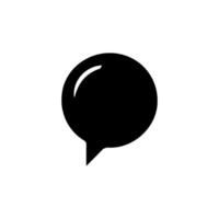 Talk bubble speech icon. Bubbles design elements, Dialogue balloon sticker silhouette vector