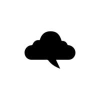 Talk bubble speech icon. Bubbles design elements, Dialogue balloon sticker silhouette vector