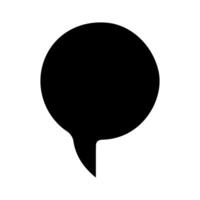 Talk bubble speech icon. Bubbles design elements, Dialogue balloon sticker silhouette vector