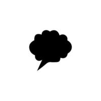 Talk bubble speech icon. Bubbles design elements, Dialogue balloon sticker silhouette vector