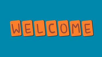an illustration of a welcoming speech. suitable for the opening of an event video