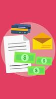 Faster Shopping With Easy Payment Method On Vertical 2D Cartoon Animation video
