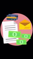 Faster Shopping With Easy Payment Method On Vertical On Alpha Channel 2D Cartoon Animation video