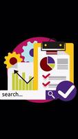 Data Analytics, Dashboard And Business Finance Report On Vertical On Alpha Channel 2D Cartoon Animation video