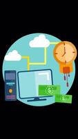 Use Your Time More Efficiently For Proper Management On Vertical On Alpha Channel 2D Cartoon Animation video
