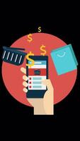 You Can Shop More Easily And Receive Your Products Via E-commerce On Vertical On Alpha Channel 2D Cartoon Animation video
