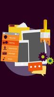 Mobile UIUX Development Design Concept On Vertical 2D Cartoon Animation video