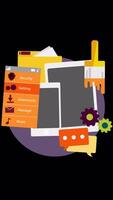 Mobile UIUX Development Design Concept On Vertical On Alpha Channel 2D Cartoon Animation video
