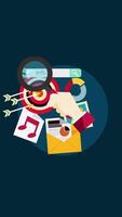 SEO Search Engine Optimization Process On Vertical 2D Cartoon Animation video