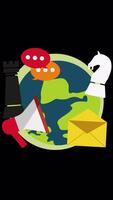 SEO Optimization, Web Analytics And Seo Marketing On Vertical On Alpha Channel 2D Cartoon Animation video