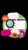 SEO Header Tags Concept, Website Structure On Vertical On Alpha Channel 2D Cartoon Animation video