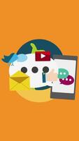 Manage Your Business Anywhere In The World Via Social Media On Vertical 2D Cartoon Animation video