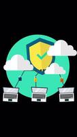Protect Yourself From Viruses By Ensuring Network Security On Vertical On Alpha Channel 2D Cartoon Animation video