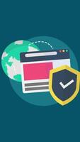 Protect Your Information By Establishing Web Security On Vertical 2D Cartoon Animation video