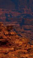 A Majestic Red Stone Citadel Embedded in the Heart of the Canyon video