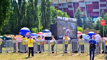 Warsaw, Poland. 16 June 2024. Fan zone hours before Uefa Euro 2024 football match vs. Holland. photo