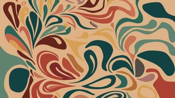 Organic abstract shapes floral pattern. leaf and flower shape organic pattern vector