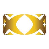 luxury golden geometry element vector