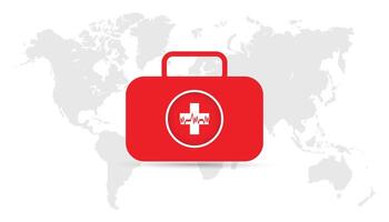 World First Aid day is observed every year on September. banner design template illustration background design. vector