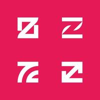 letra z logo diseño modelo elementos vector
