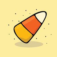 Halloween Candy Design With Cream Background vector