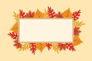 Hello Greetings For Autumn Background Design vector