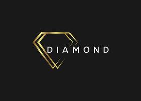 Minimal and professional Diamond logo design template vector