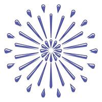 firework isolated on white background vector