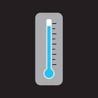 thermometer icon design. temperature measurement device sign and symbol. vector