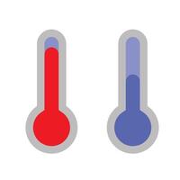 thermometer icon design. temperature measurement device sign and symbol. vector