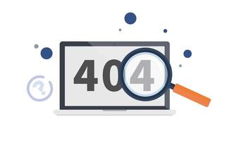 404 error page not found .business concept app screen. Modern screen template mobile app. vector