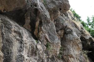 Rough rock and stone surface texture photo