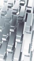 Vertical - grayscale abstract geometric technology motion background animation - patterned effect with gently moving geometric shapes. Seamless loop and full HD. video