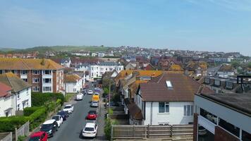 Aerial Footage of Rottingdean village in the city of Brighton and Hove, south coast of England, United Kingdom. May 10th, 2024 video