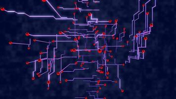 Abstract background of particles and lines video