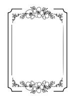 vintage frame and border for graphic designer vector