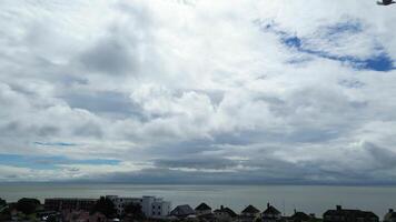 High Angle View of Holland Town on Sea Near Brighton City, England United Kingdom, During Mostly Cloudy and Windy day. May 22nd, 2024 video