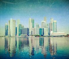 Modern city skyline photo