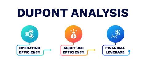 Dupont analysis. Financial leverage for diversification and probability vector