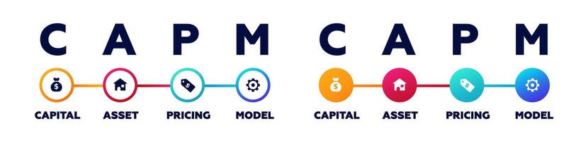 Capm variance diagram. Business model for diversification and probability of market vector