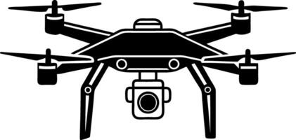 drone silhouette illustration artwork Design on a white background vector