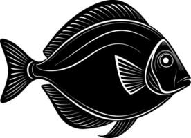 Fish silhouette illustration artwork Design on a white background vector