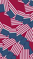 A vibrant pattern featuring scattered American flags against a deep red background, ideal for celebrating Independence Day and patriotic themes video